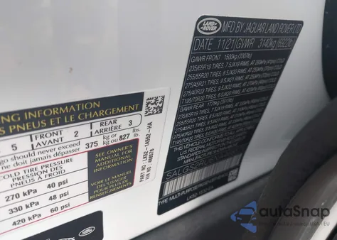 2022 Land Rover Range Rover Westminster z USA, uszkodzony, nr VIN SALGS2RU6NA468576